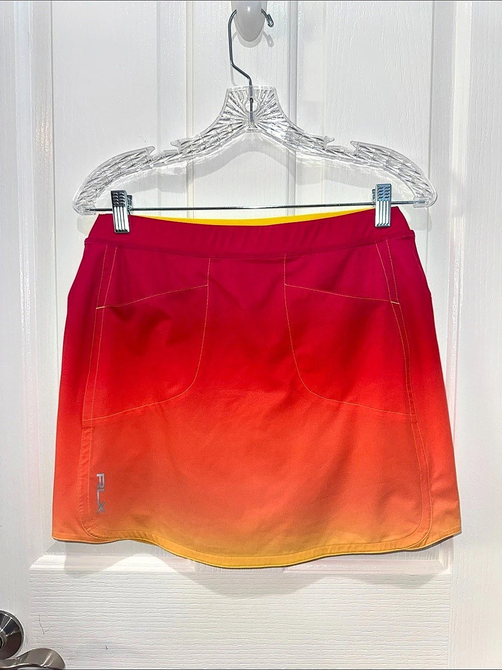 Ralph Lauren RLX Athletic Skort Skirt - Sunset Color Block - Size Small Like New
